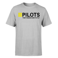 Thumbnail for Pilots They Know How To Fly Designed T-Shirts