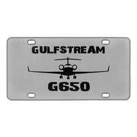 Thumbnail for Gulfstream G650 & Plane Designed Metal (License) Plates
