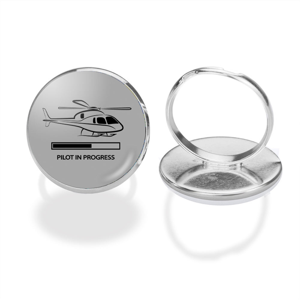Pilot In Progress (Helicopter) Designed Rings