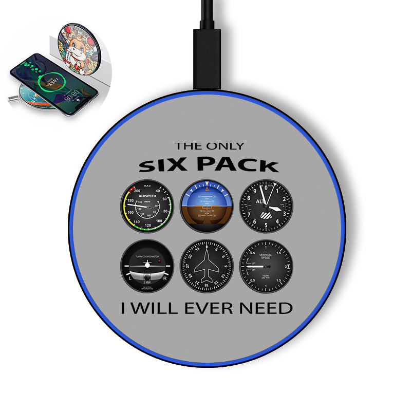 The Only Six Pack I Will Ever Need Designed Wireless Chargers