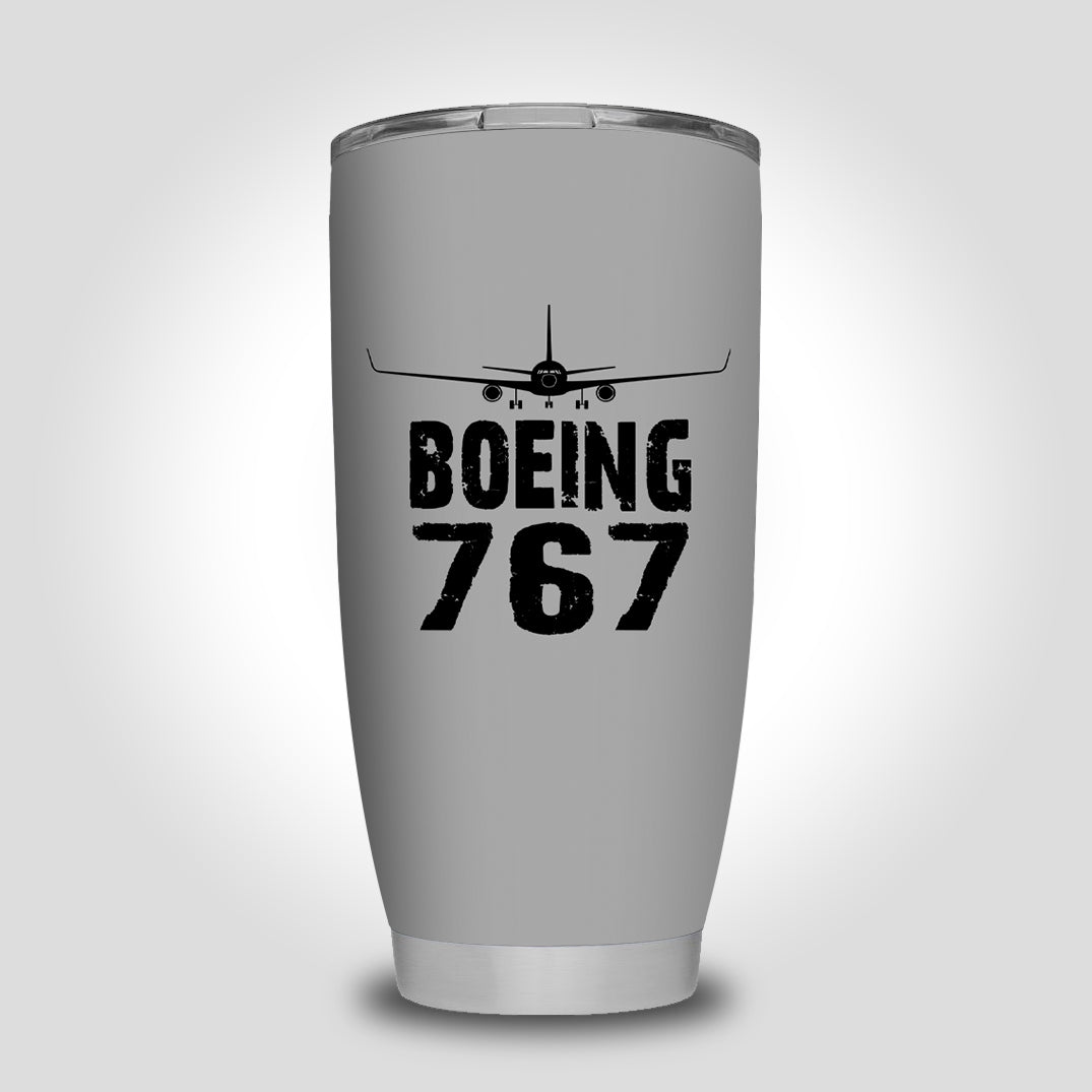 Boeing 767 & Plane Designed Tumbler Travel Mugs