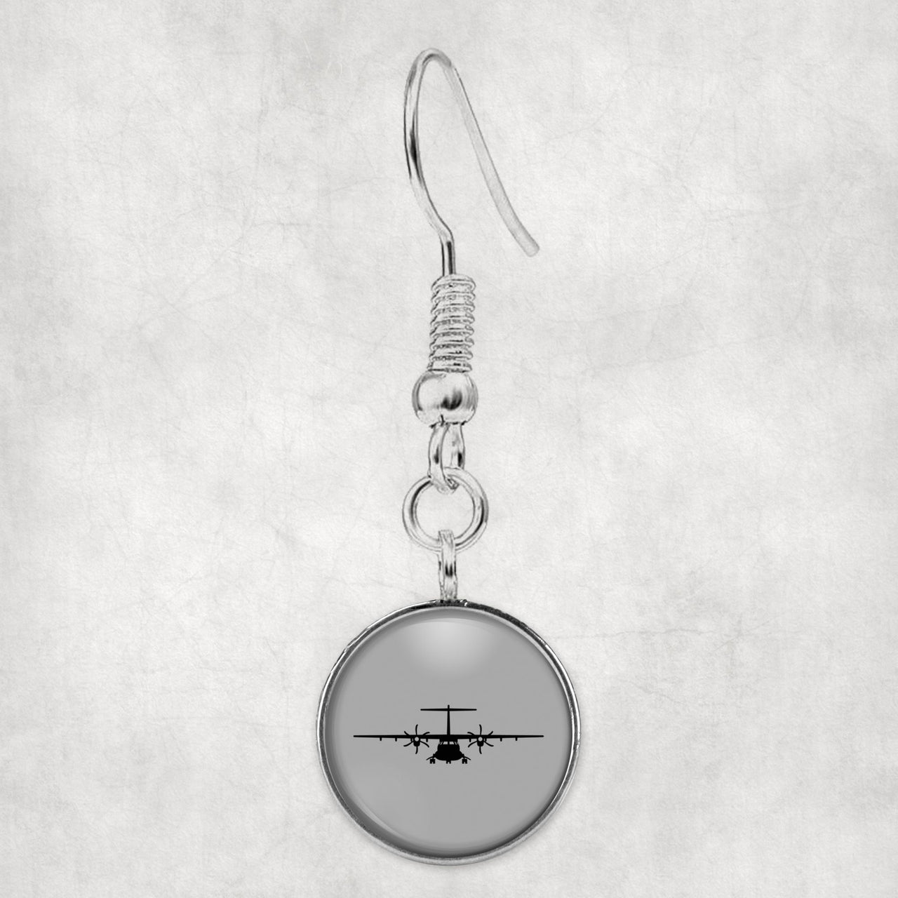ATR-72 Silhouette Designed Earrings