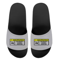 Thumbnail for Warning May Constantly Talk About Aviation Designed Sport Slippers