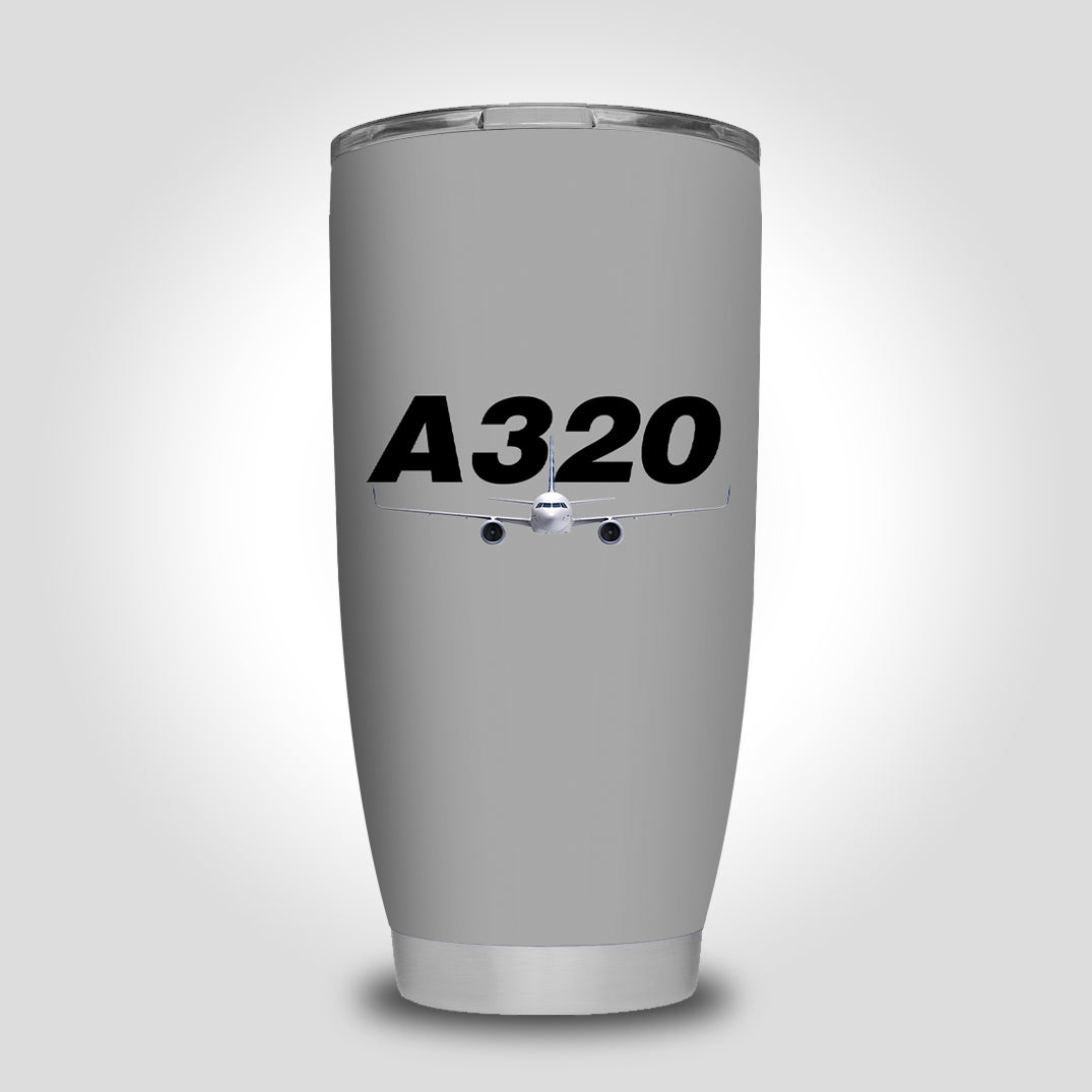 Super Airbus A320 Designed Tumbler Travel Mugs