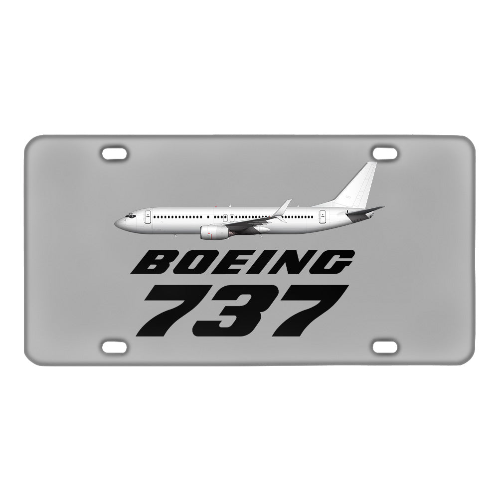 The Boeing 737 Designed Metal (License) Plates
