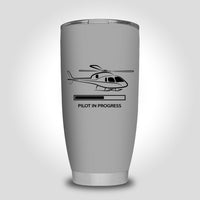 Thumbnail for Pilot In Progress (Helicopter) Designed Tumbler Travel Mugs