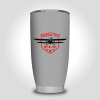 Thumbnail for Born To Fly Designed Designed Tumbler Travel Mugs