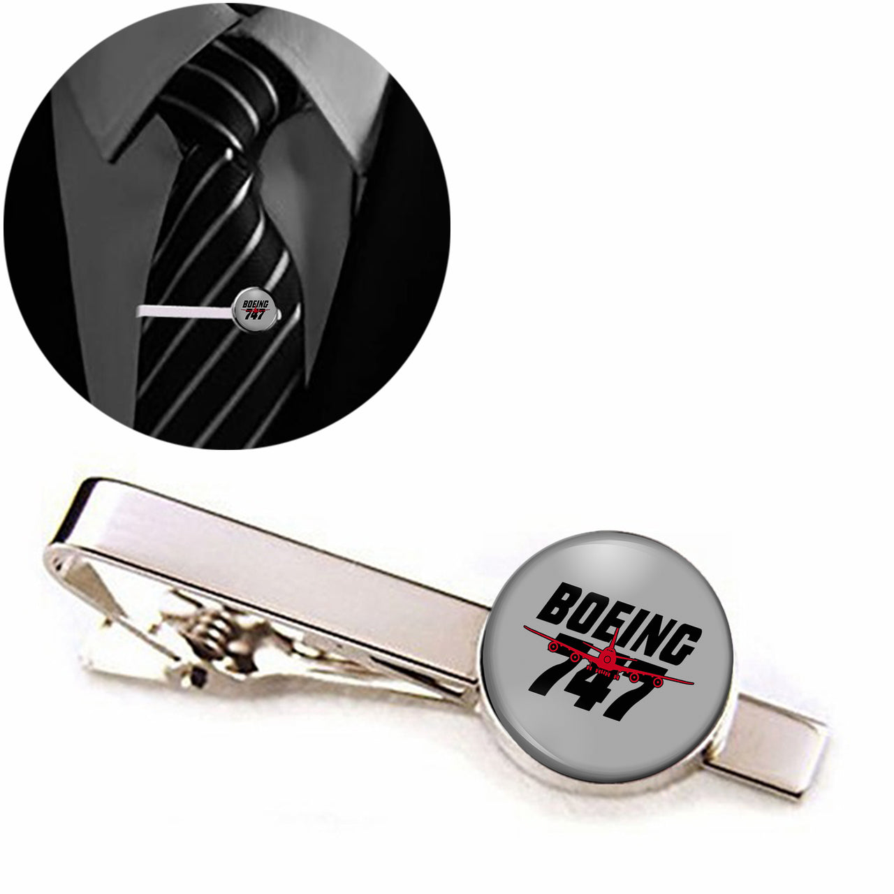 Amazing Boeing 747 Designed Tie Clips