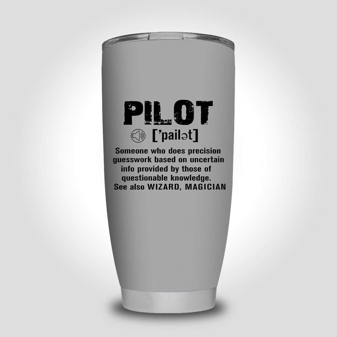 Pilot [Noun] Designed Tumbler Travel Mugs