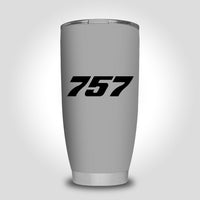 Thumbnail for 757 Flat Text Designed Tumbler Travel Mugs