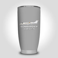 Thumbnail for The Bombardier Learjet 75 Designed Tumbler Travel Mugs