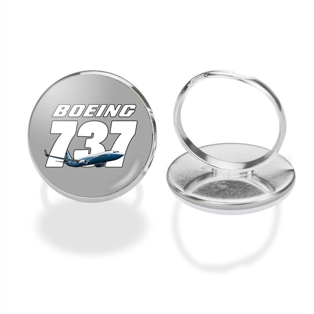 Super Boeing 737+Text Designed Rings