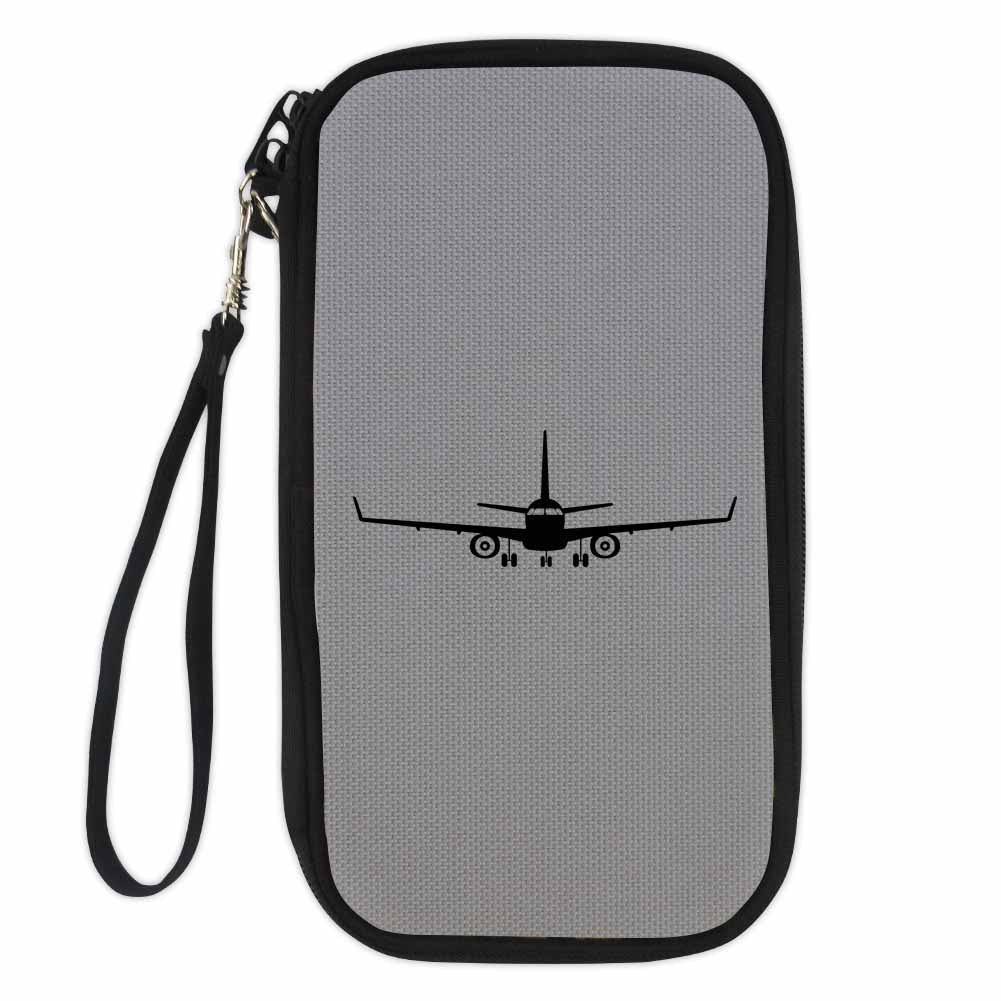 Embraer E-190 Silhouette Plane Designed Travel Cases & Wallets