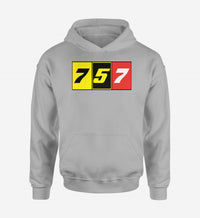 Thumbnail for Flat Colourful 757 Designed Hoodies