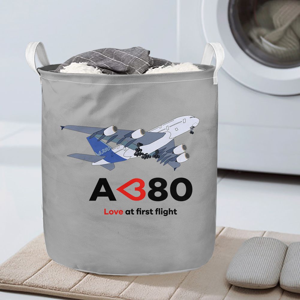 Airbus A380 Love at first flight Designed Laundry Baskets