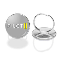 Thumbnail for Pilot & Stripes (2 Lines) Designed Rings
