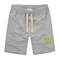 Thumbnail for Pilot & Stripes (4 Lines) Designed Cotton Shorts