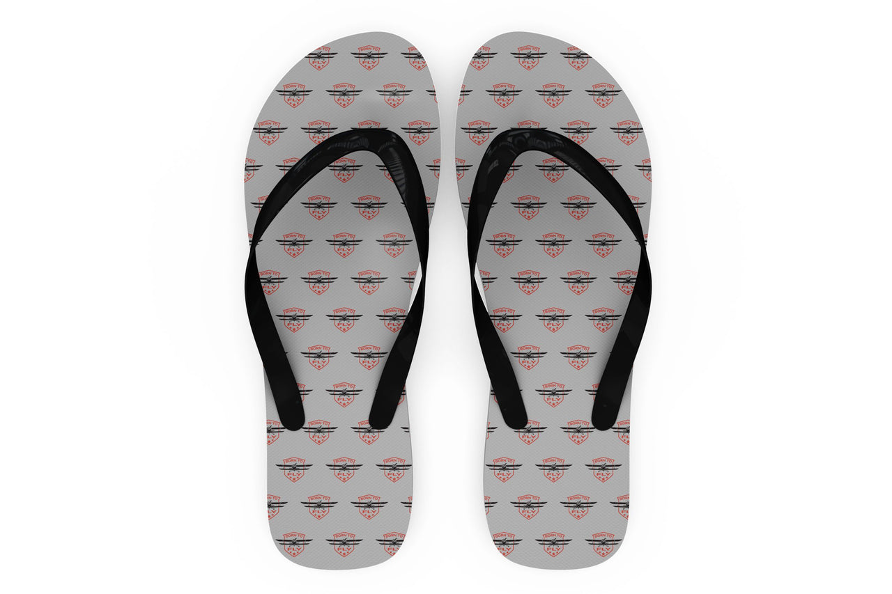 Born To Fly Designed Designed Slippers (Flip Flops)