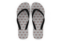 Thumbnail for Born To Fly Designed Designed Slippers (Flip Flops)
