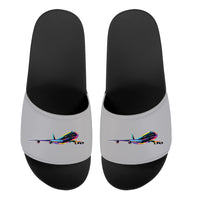 Thumbnail for Multicolor Airplane Designed Sport Slippers