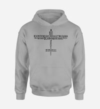 Thumbnail for Propeller Shape Aviation Alphabet Designed Hoodies