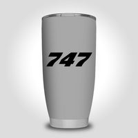 Thumbnail for 747 Flat Text Designed Tumbler Travel Mugs