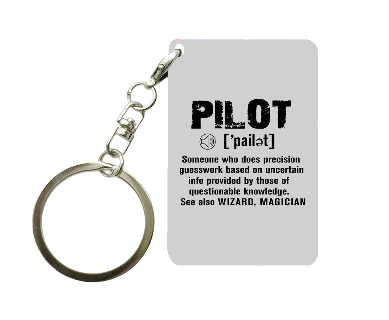 Pilot [Noun] Designed Key Chains
