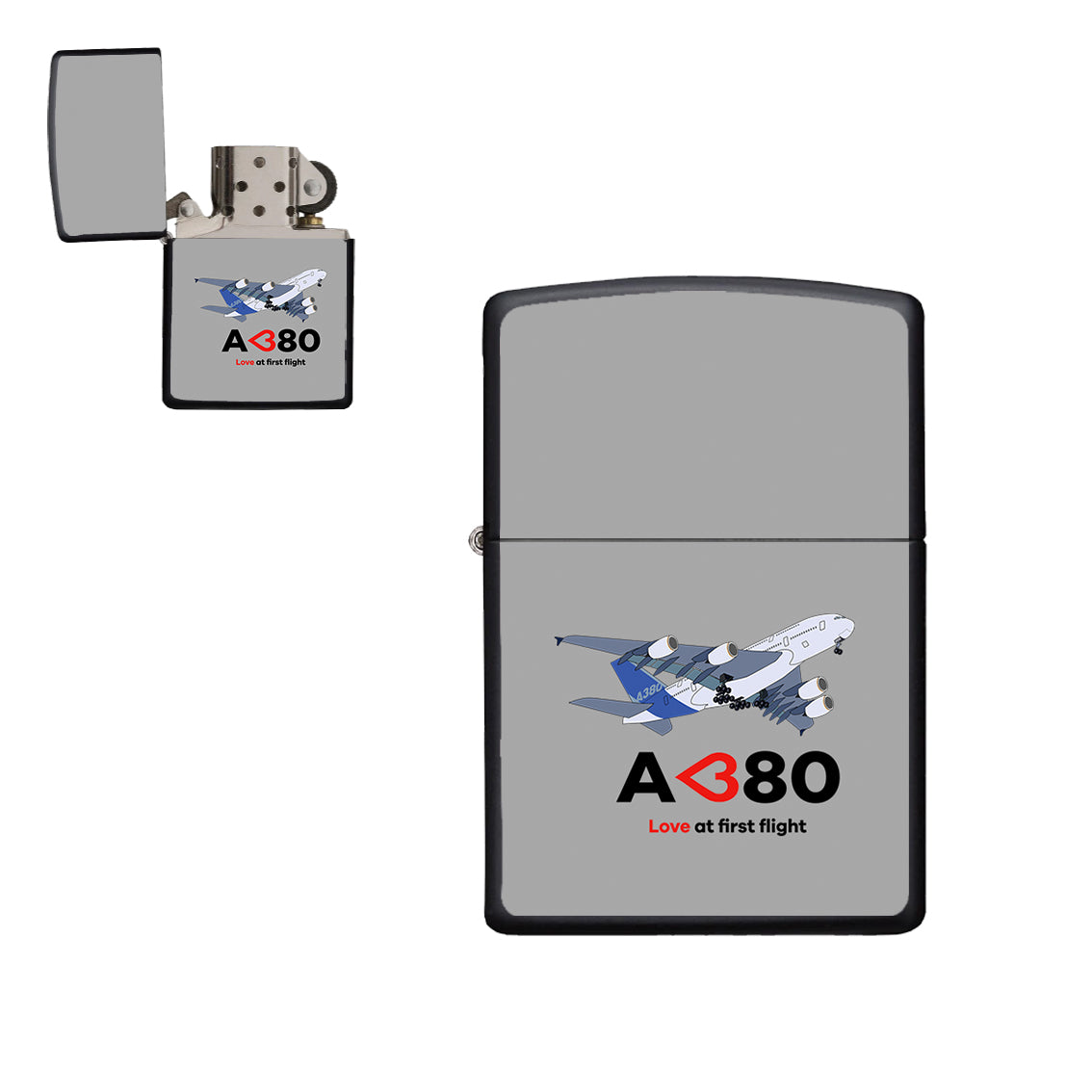 Airbus A380 Love at first flight Designed Metal Lighters