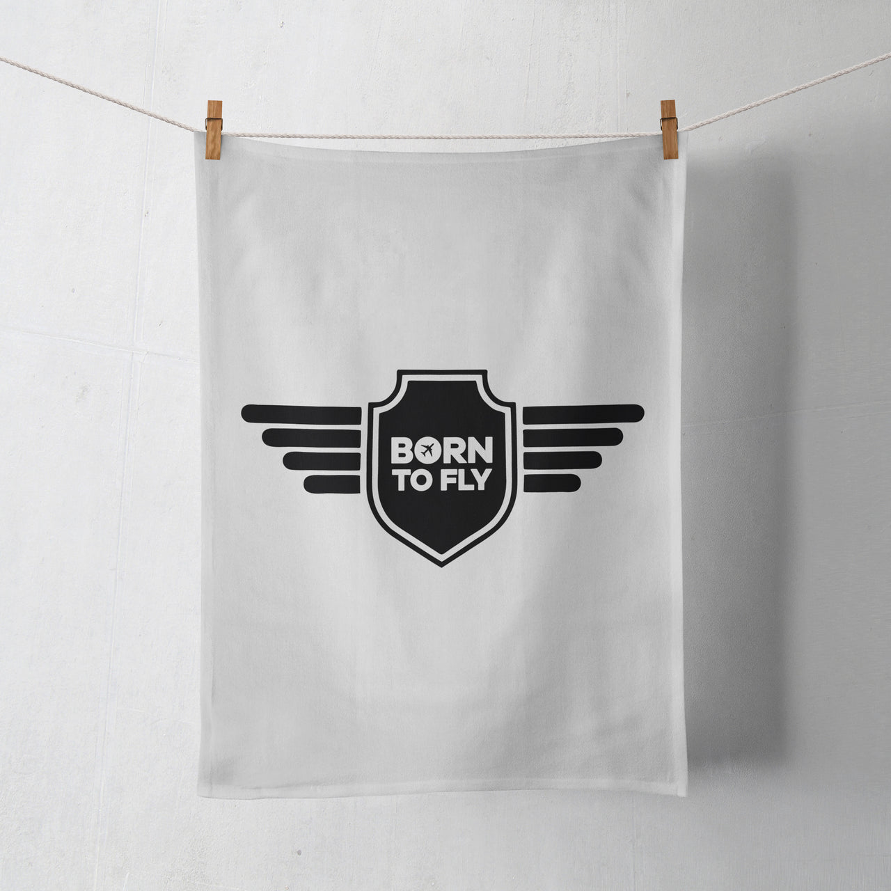 Born To Fly & Badge Designed Towels