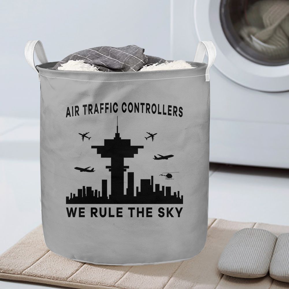 Air Traffic Controllers - We Rule The Sky Designed Laundry Baskets