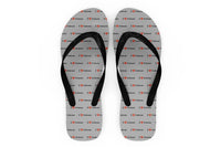 Thumbnail for I Love Embraer Designed Slippers (Flip Flops)