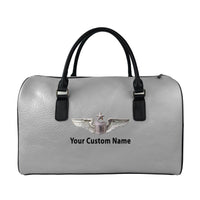 Thumbnail for Custom Name (US Air Force & Star) Designed Leather Travel Bag
