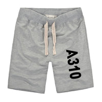 Thumbnail for A310 Text Designed Cotton Shorts