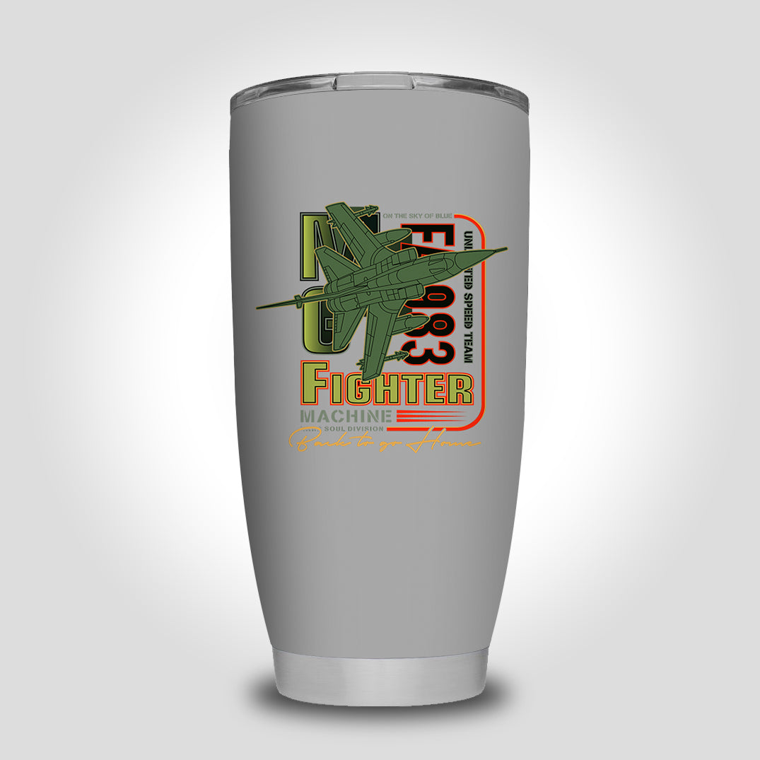 Fighter Machine Designed Tumbler Travel Mugs