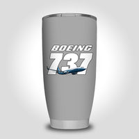 Thumbnail for Super Boeing 737+Text Designed Tumbler Travel Mugs