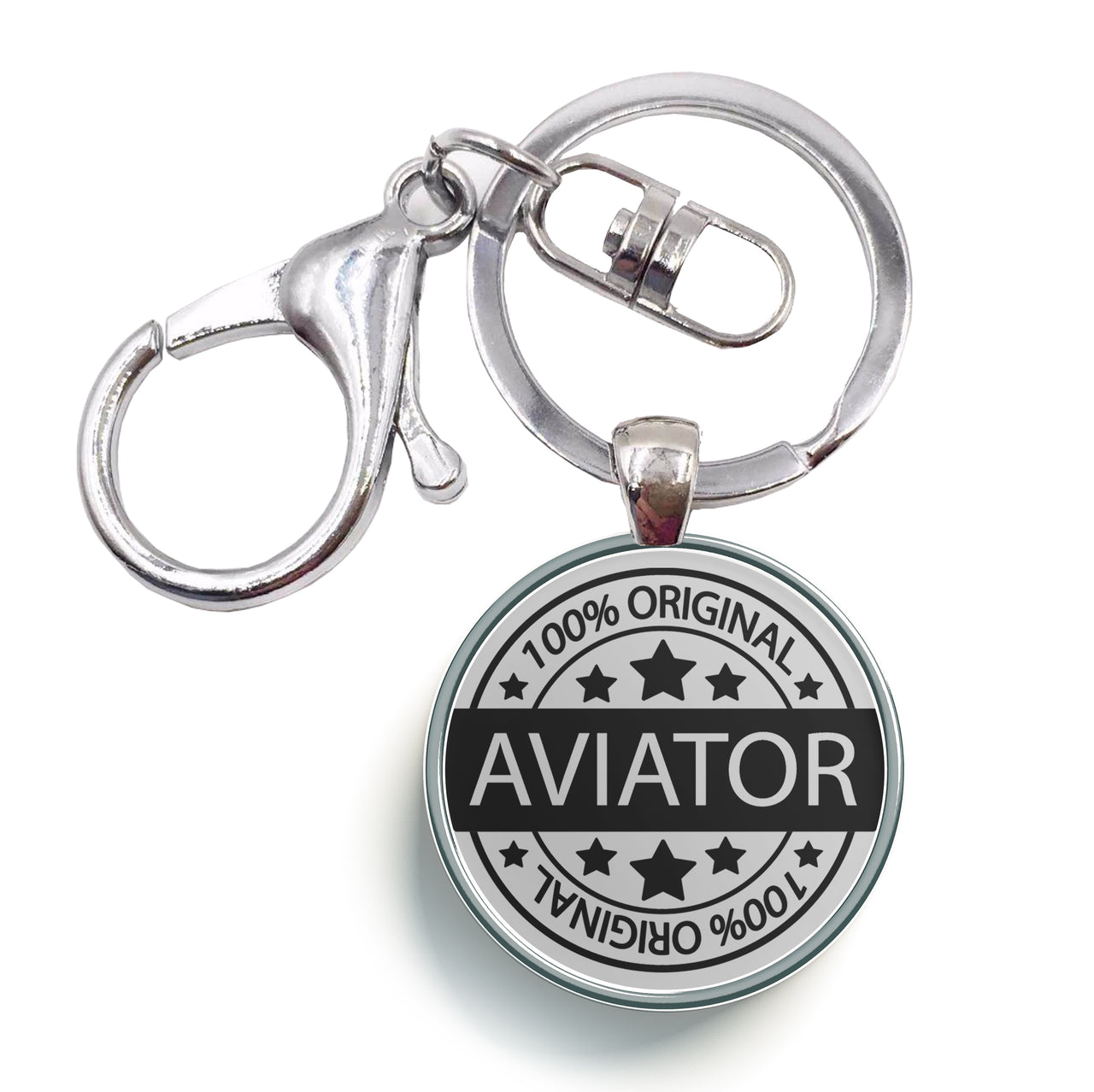 100 Original Aviator Designed Circle Key Chains