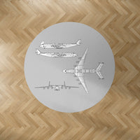 Thumbnail for Antonov AN-225 (14) Designed Carpet & Floor Mats (Round)