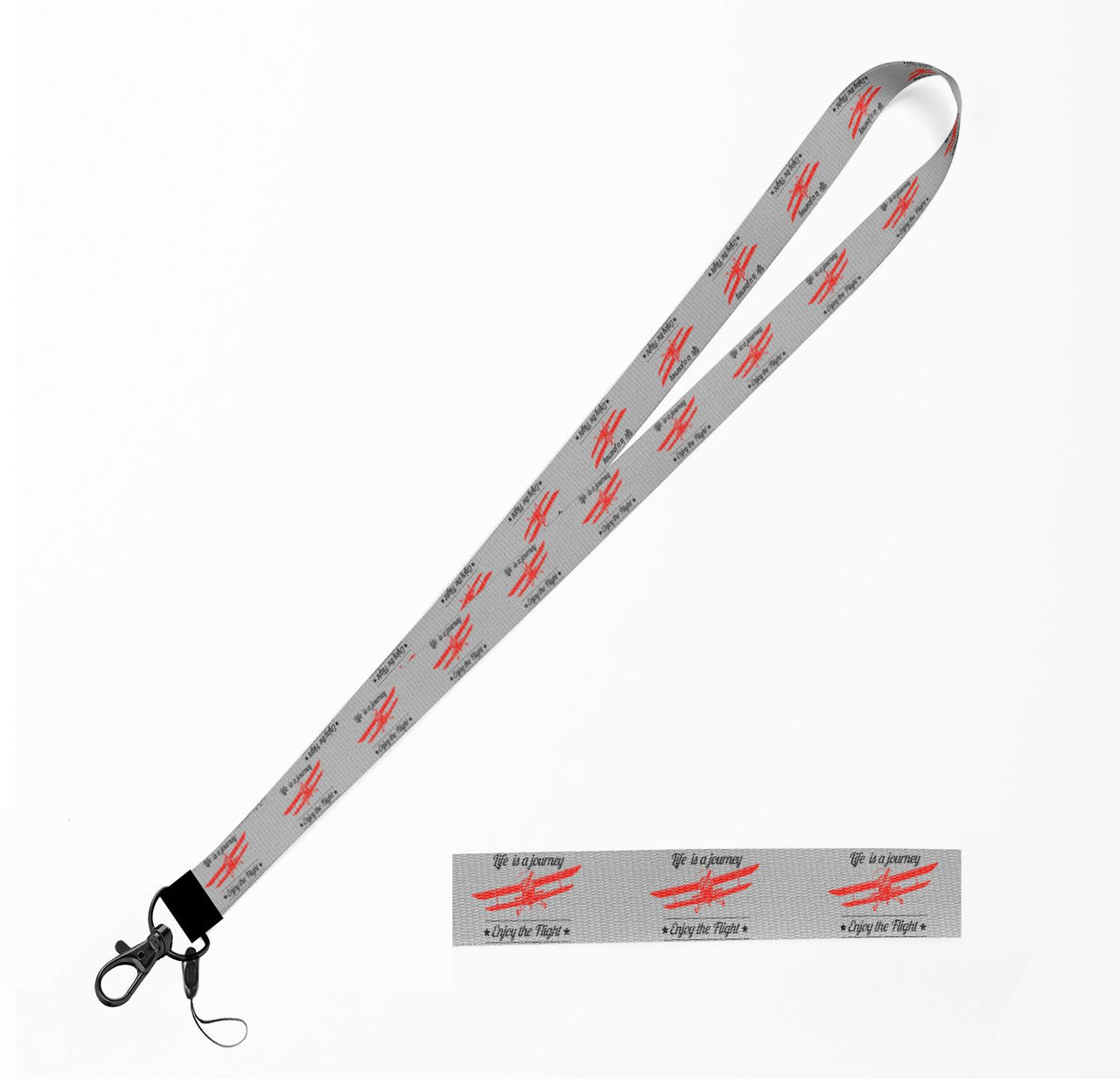 Life is a journey Enjoy the Flight Designed Lanyard & ID Holders