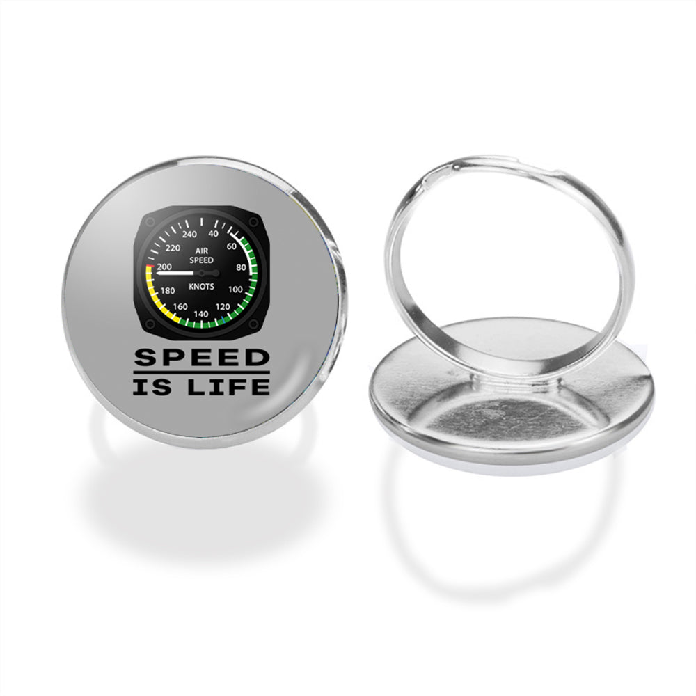 Speed Is Life Designed Rings