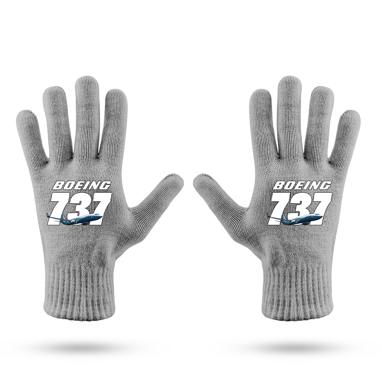 Super Boeing 737+Text Designed Gloves