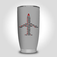 Thumbnail for Airplane Shape Aviation Alphabet Designed Tumbler Travel Mugs