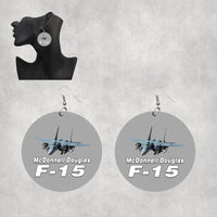 Thumbnail for The McDonnell Douglas F15 Designed Wooden Drop Earrings