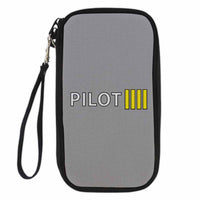 Thumbnail for Pilot & Stripes (4 Lines) Designed Travel Cases & Wallets