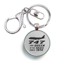 Thumbnail for Boeing 747 - Queen of the Skies (2) Designed Circle Key Chains