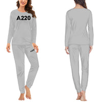 Thumbnail for A220 Flat Text Designed Women Pijamas