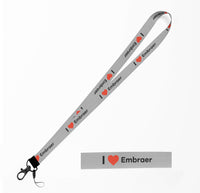Thumbnail for I Love Embraer Designed Lanyard & ID Holders