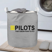 Thumbnail for Pilots They Know How To Fly Designed Laundry Baskets