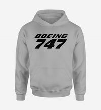 Thumbnail for Boeing 747 & Text Designed Hoodies
