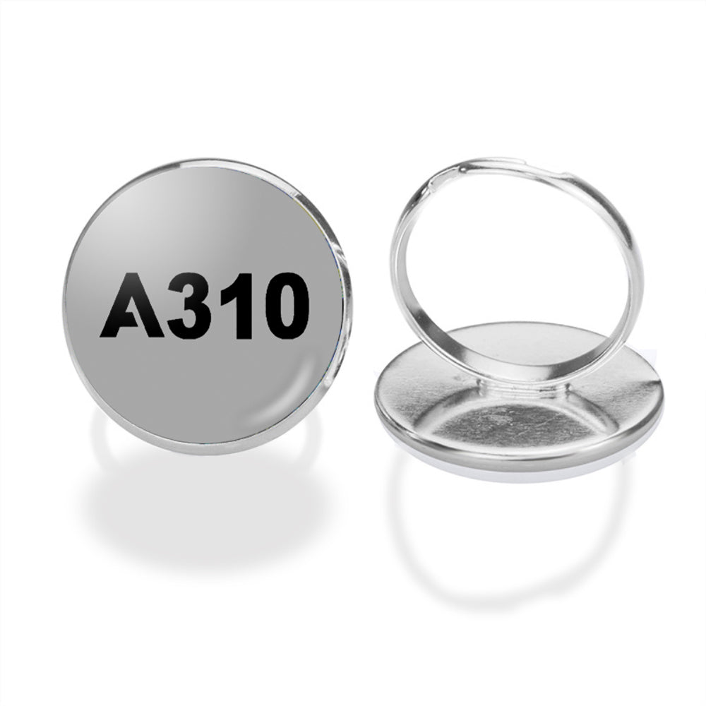 A310 Flat Text Designed Rings