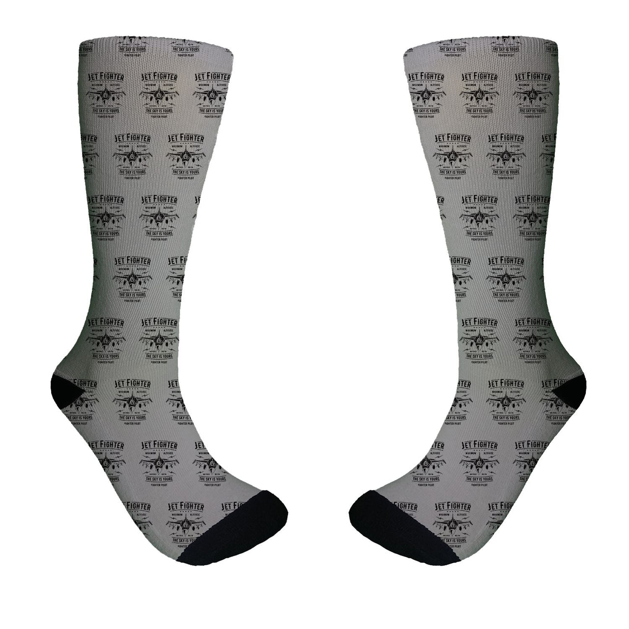 Jet Fighter - The Sky is Yours Designed Socks